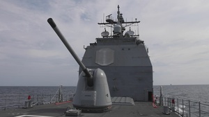 USS Chancellorsville (CG 62) transits the Taiwan Strait