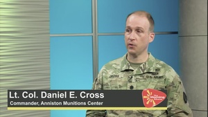 Anniston Munitions Center Commander Lt. Col. Daniel Cross on the Morning Show