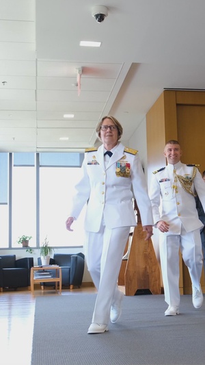 Girl Scout Troop interviews Coast Guard Commandant about being a trailblazer