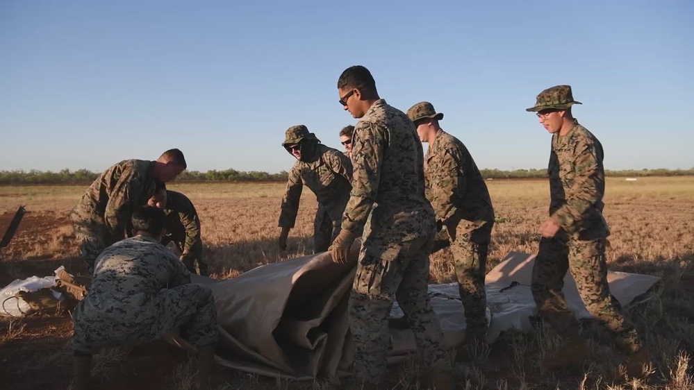 DVIDS - Video - MWSS-171 set up FARP at RAAF Base Curtin (B-Roll)