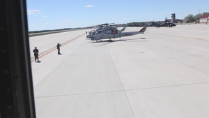 Marines with Marine Light Attack Helicopter Squadron (HMLA) 167 support exercise Northern Strike 22-2
