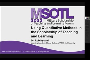 Using Quantitative Methods in the Scholarship of Teaching and Learning