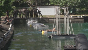 MARFORPAC In Tahiti - Aito Course Water Obstacle Course, Combat Training and Medical Evacuation Training