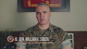 4th Marine Logistics Group Commanding General Discusses Physical Fitness