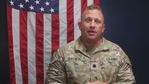 Lt. Col. Bukowski shouts-out the Kansas City Royals