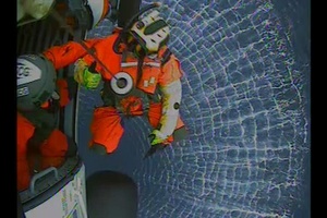 Air Station Astoria medevacs crewman from CFV Preamble off Tillamook Bay, OR