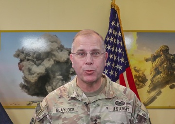 Maj. Gen. Blaylock shouts-out the Kansas City Royals