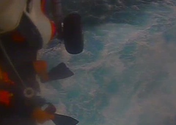 Coast Guard rescues spear fisherman in distress just off Dog Island in St. Thomas U.S. Virgin Islands.