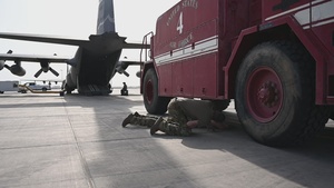 449th AEG provides fire trucks to HOA