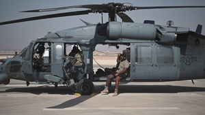 46th Expeditionary Rescue Squadron flies HH-60 Pave Hawk to undisclosed location/ B-Roll
