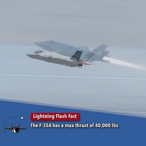 F-35A Max Thrust Lightning Flash Fact