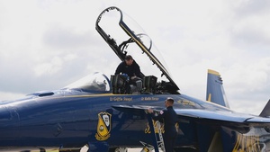 Community members receive flight with the Navy's Blue Angels