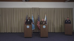 Secretary of Defense Lloyd J. Austin III and  Gen. Mark A. Milley