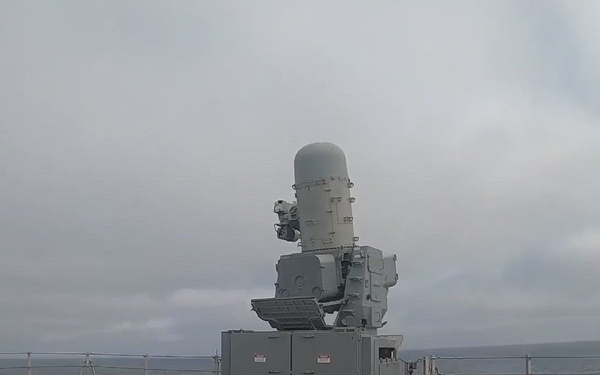 USS Savannah (LCS 28) Conducts Sea RAM Launch