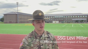 Army Training Center Fort Jackson Drill Sergeant of the Year SSG Levi Miller