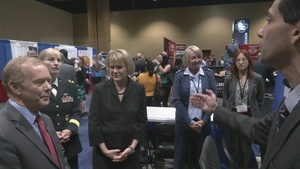 Leadership visits the exhibit hall at MHSRS 2022