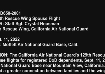 129th Rescue Wing Spouse Flight B-Roll