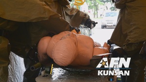 8th Medical Group Conducts Decontamination Training