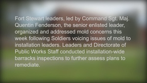 Fort Stewart-Hunter Army Airfield leaders assess barracks concerns following Soldier feedback