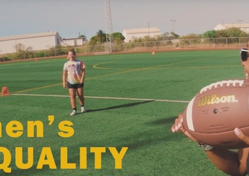 Women's Equality Flag Football game