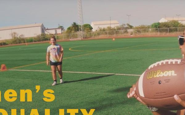 Women's Equality Flag Football game