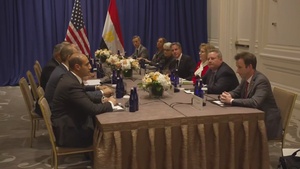 Secretary of State Antony J. Blinken meets with Egyptian Foreign Minister Sameh Shoukry in New York City, New York