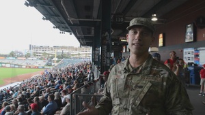 Florida Air Guard 75th anniversary baseball game interviews