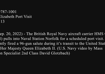 HMS Queen Elizabeth pulls into Naval Station Norfolk