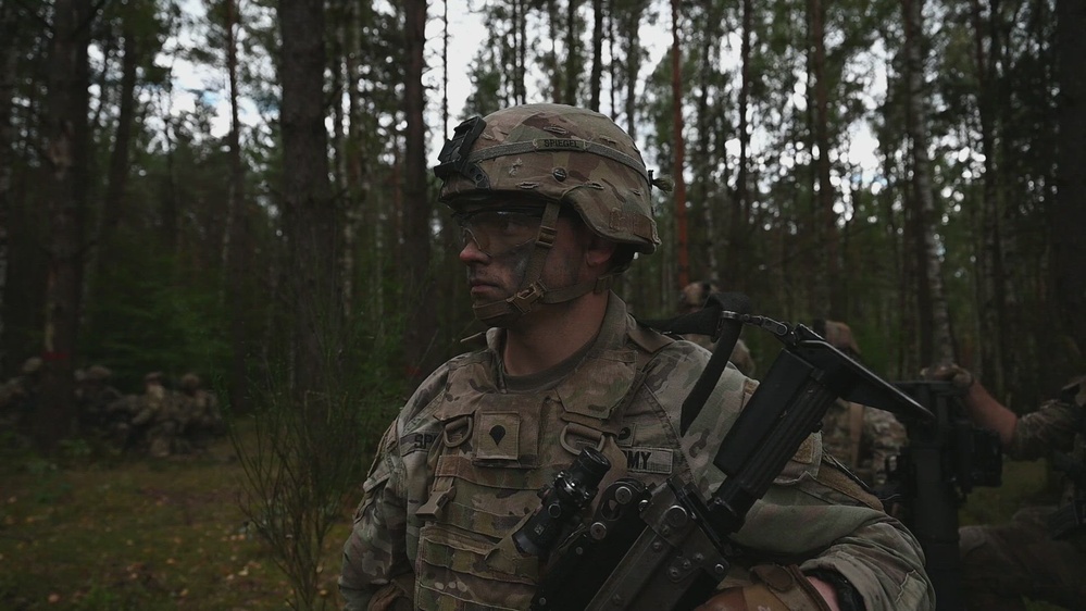 DVIDS - Video - 173rd Combined Arms Blank Fire Exercise Day 1 B-Roll