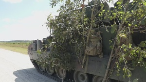 B-roll: US Army's most modern armored battalion certifies company lethality