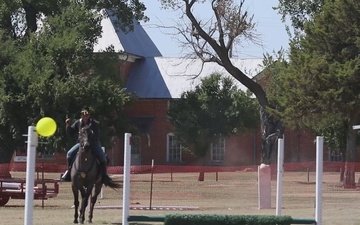 Fort Carson Mounted Color Guard compete in the U.S. National Cavalry Competition 2022