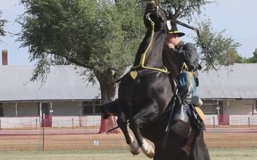 Fort Carson Mounted Color Guard compete in the U.S. National Cavalry Competition 2022