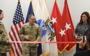 Gov. Gretchen Whitmer along with Maj. Gen. Paul D. Rogers, attended a ribbon cutting ceremony for the newly modernized Michigan Army National Guard (MIARNG) Grand Ledge Armory.
