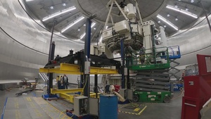 The Advanced Electro-Optical System (AEOS) telescope receives a recoat