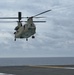 U.S. Army Chinooks Conduct Deck Landings on USS Ronald Reagan (CVN 76) Clean B-Roll
