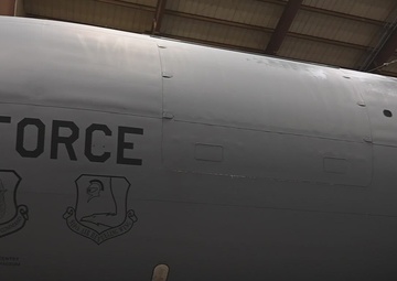 B-Roll How a KC-135 Stratotanker Gets Washed
