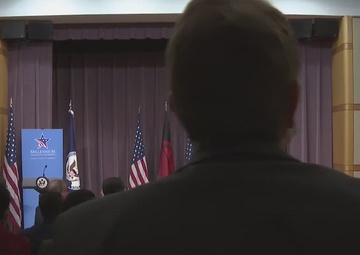 Secretary Blinken delivers remarks at a Millennium Challenge Corporation (MCC) MOU signing with Malawian President Lazarus Chakwera, Malawian Finance and Economic Affairs Minister Sosten Gwengwe, and MCC CEO Alice Albright at the Department of State