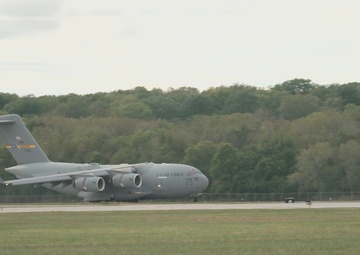 437th Airlift Wing C-17s temporarily relocate to Wright-Patterson AFB