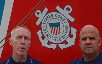 Coast Guard Atlantic Area Vice Adm., Command Master Chief give brief on Hurricane Ian efforts
