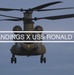 U.S. Army Chinooks Conduct Deck Landings on USS Ronald Reagan (CVN 76)