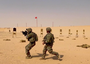 378th ESFS and Task Force Americal joint weapons training - B-Roll (4 of 4)