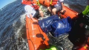 The Coast Guard evacuates 2 people off Sanibel Island