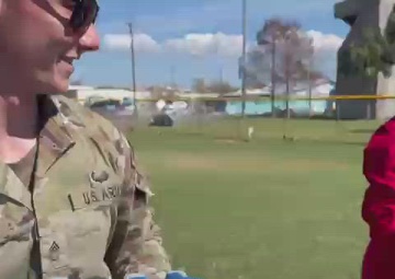 Florida Army National Guard delivers water to Pine Island