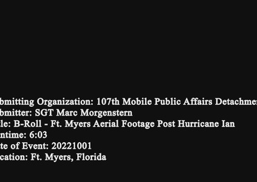 Ft. Myers Aerial Footage Post Hurricane Ian