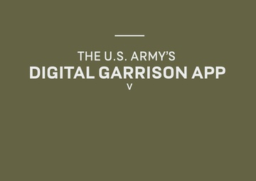 Digital Garrison Mobile App