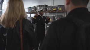 Members of the public receive a tour of Harper’s Ferry-class amphibious dock landing ship USS Harper’s Ferry (LSD 49) as part of San Francisco Fleet Week (SFFW) 2022, Oct. 5, 2022.