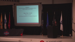 Panelists speak at the Senior Leaders Seminar as part of San Francisco Fleet Week (SFFW) 2022, Oct. 6, 2022.