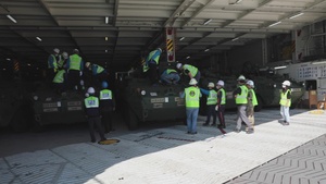 Equipment for 2nd Stryker Brigade Combat Team, 2nd Infantry Division Arrives at Pyeongtaek Port