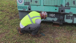Tulsa Power Team Generator Deinstall After Hurricane Ian