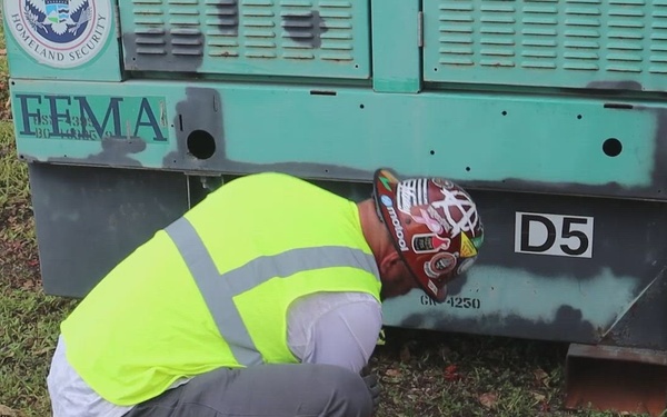 Tulsa Power Team Generator Deinstall After Hurricane Ian